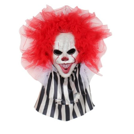 IC Halloween Skrekk Clown Girland Dør Henge Girland Dekorasjon Vegg Henge Spøkelsesfestival Fest Scene Pynt