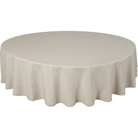 Høykvalitets duk, robust, rund, 180 cm, benhvit, 180 cm