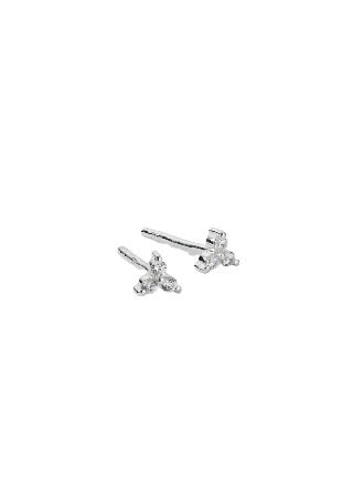 Syster P Celestia Triple Stone Studs Silver Örhängen Dam ONESIZE