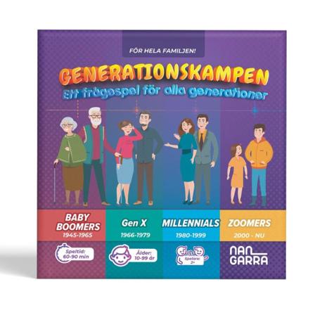 Generasjonskampen - Selskapsspill / Familiespill - Brettspill Multicolor