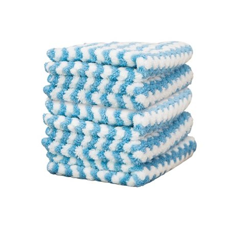 5 stk. Kjøkkenhåndklær Rengjøringskluter Dekontamineringsklut Myk Blå