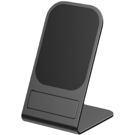 Magnetisk holder til bærbar computer, desktop oplader, lodret opladning, 15W opladning (sort)