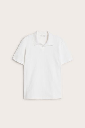 Kappahl | Kortermet topp med struktur | Offwhite