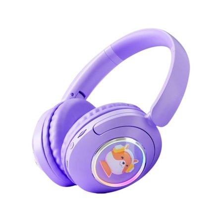 RGB-belysning Hörlurar Ljudkvalitet Bluetooth Lila