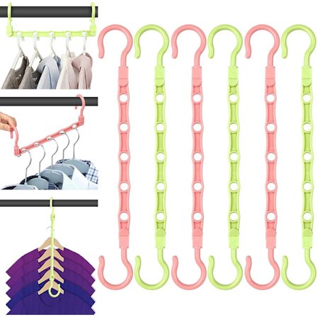 Platsbesparande galgar, klädhängare platsbesparande, klädhängare platsbesparande, multifunktionell magisk galge, halkfri organiseringsgarderob