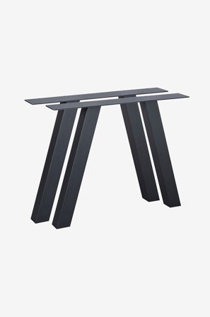 WOOOD - Bordben Tablo Utendørs 2-pk - Svart - Spisebord - Fra Homeroom