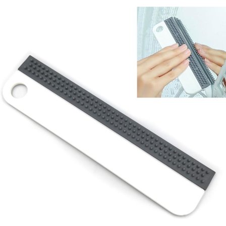 Vinduesaftrækker, Mini blød gummiskraber og glasrensningsværktøj til hjemmet, bilen, badeværelsesoverflader