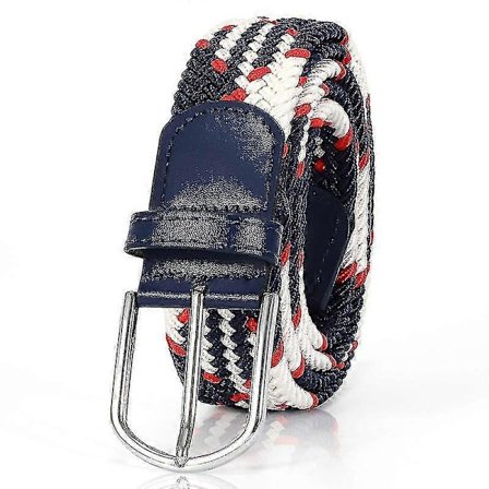 Flettet elastisk belte i lerret for menn og kvinner