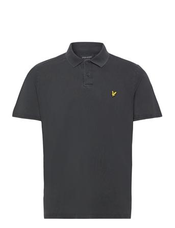 Salt Wash Polo Shirt Polos Short-sleeved Svart Lyle & Scott*Betinget Tilbud