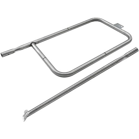 Brænderør i rustfrit stål, der passer til Weber Q300/Q3000 gasgrillserien (reservedel 60036/80387/65032)