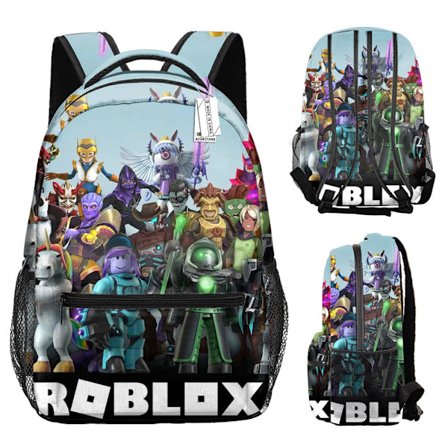 Roblox ryggsäck tryckt ryggsäck My World ryggsäck tecknad anime barnryggsäck-YX013