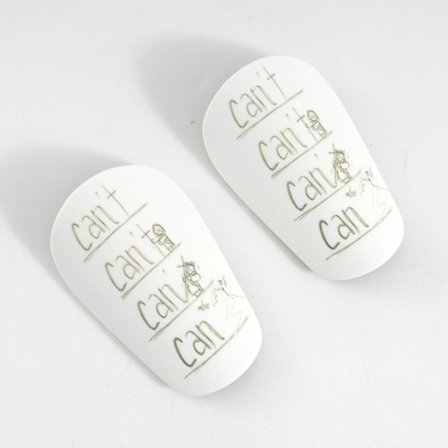 1 par mini benskydd Fotboll benskydd SVART VIT Vit