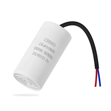 CBB60 450v 16uf 50/60HZ startkondensator, motorkondensator, motorkondensator, mikrofarad kondensator med ledning