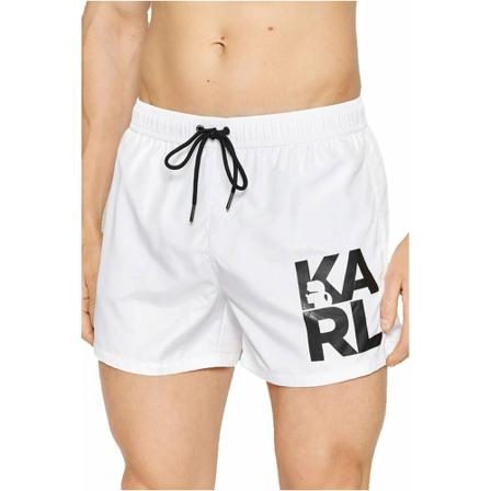 Karl Lagerfeld, Iconic swim shorts Wit, Heren, Maat:M