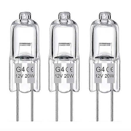 20-pack G4 Halogenlampor 20W 12V – Varmvitt Ljus för Perfekt Belysning