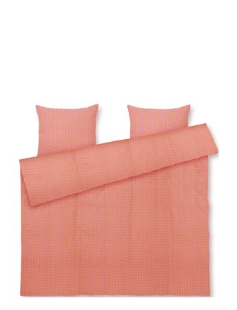 Bæk&Bølge Påslakanset 220X220 Cm Pink/Orange Se Coral Juna