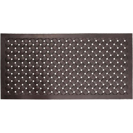 Flettet gummimåtte 122 x 61 cm