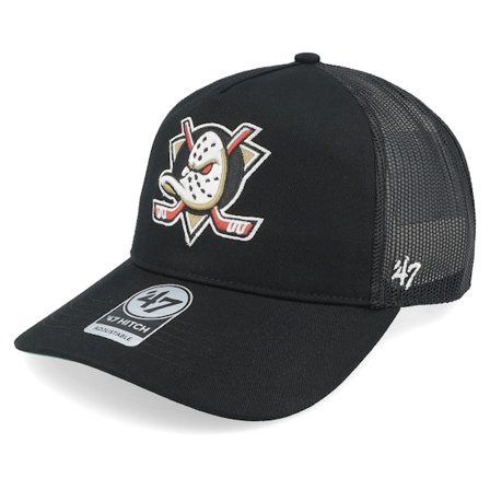 47 Brand - NHL Schwarz trucker Cap - Anaheim Ducks Mesh 47 Hitch Cap Black A-frame Trucker @ Hatstore