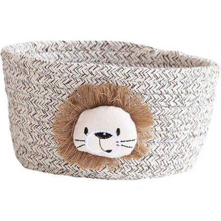 Bomuldsreb Opbevaringskurve, Dyremønster Bomuldsreb Vævet Bordplade Affaldssortering Bas