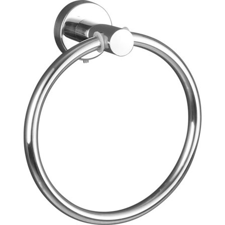 ING Handdukshållare - Handduksring - Lätt att montera - Silver - Diameter Ø 16 cm