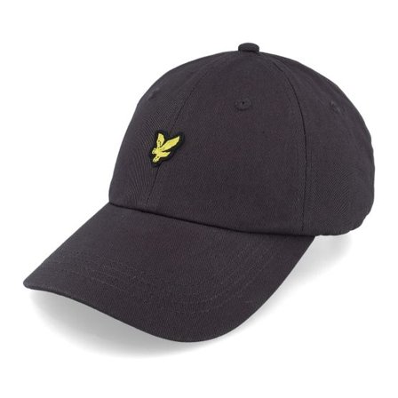Lyle & Scott - Svart unconstructed Keps - Baseball Cap Gunmetal Dad Cap @ Hatstore