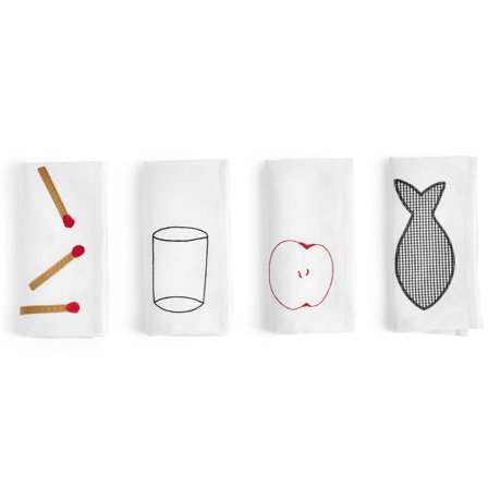 Hay tygservett 4-pack, vit | Dukning & Servering > Servetter > Servett | Bagaren och Kocken