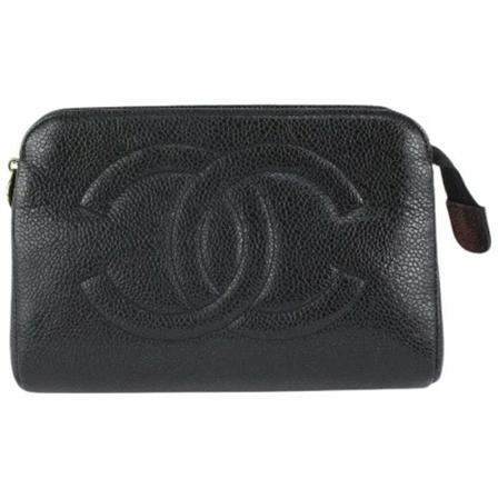 Chanel Vintage, Pre-owned Leather chanel-bags Zwart, Dames, Maat:ONE Size