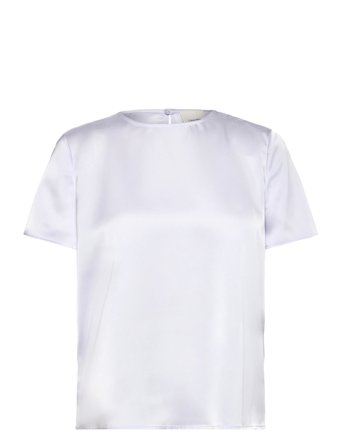 Calvin Klein | Matte Shine Satin Ss Shell Top | XS