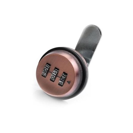 Brevlåda Lås 20mm / 30mm 3-siffrig Kombinationsbrevlåda Lås, Rotationslås för Skåp Lådor 30mm - Röd Antik Mekanisk Kombinationslås