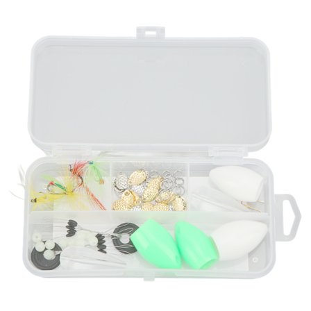 Flugfiskeset med Simuleringsbeten - Flugkrok, Flugbete, Flytande och Långsamt Sjunkande Hjälpmedel för Utomhusfiske