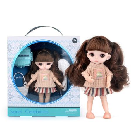 13 Rörliga Skarvade Bjd Dolls Leksaker Mini Lovely 16cm Baby Girl