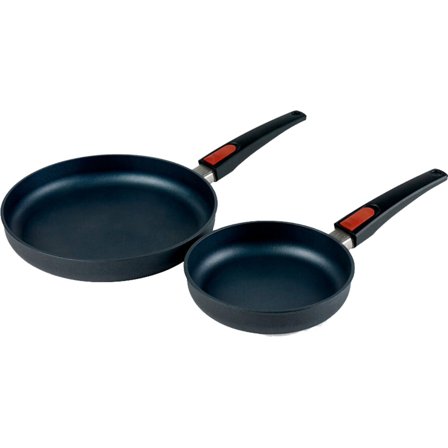 Woll Stekepannesett Diamond 20 + 28 cm Avtakbart Håndtak' - 'Svart