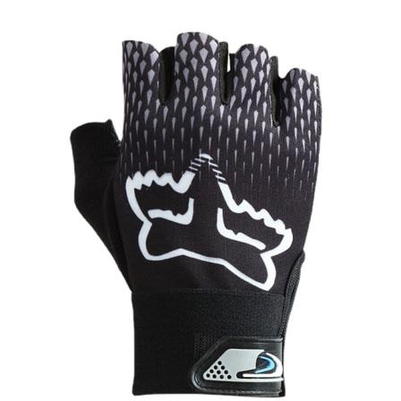 Kvinner Menn Sykkelhansker Halvfinger Fitness Anti-Skli Dame Tynn Pustende Sport Gray raindrop Average Size