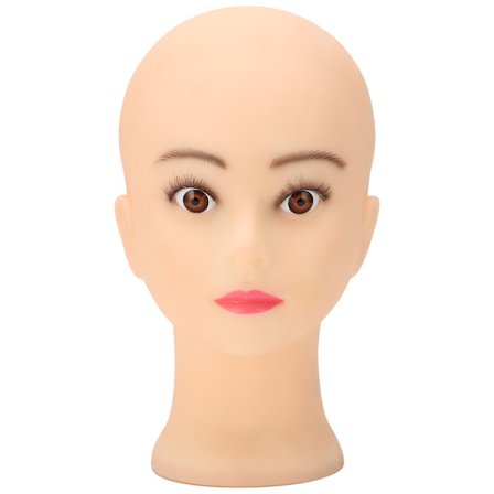 PVC Skaldet Mannequin Hoved Model Paryk Fremstilling Masker Hatte Briller Stativ Display Manikin Hoved ModelMakeup