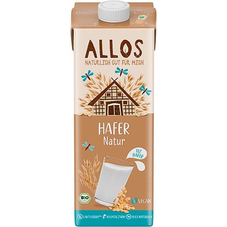 Allos Havredrik 1 l, Helse & Madvarer, Mælkefri Drikke, Havredrik