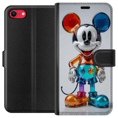 Kompatibelt Lommeboketui til Apple iPhone SE (2020) Mickey futuristisk fargerik figur glossy leketøy krom neon Disney popkunst moderne samleobjekt li