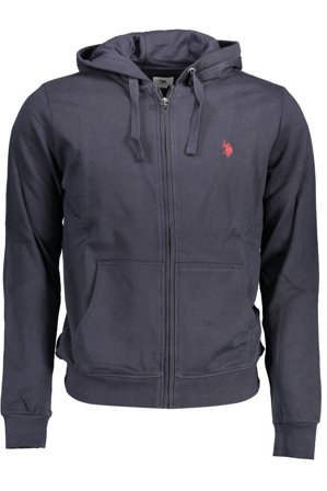 U.s. Polo Felpa Con Zip Uomo Blu