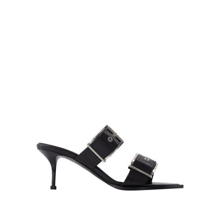 Alexander McQueen, Leather Pumps Zwart, Dames, Maat:40 EU