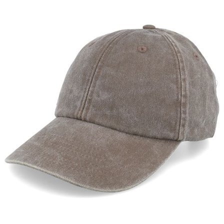 Beechfield - Brun unconstructed Keps - Vintage Washed Brown Dad Cap @ Hatstore