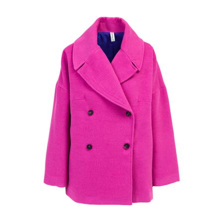 Tensione IN, Single-Breasted Coats Paars, Dames, Maat:ONE Size