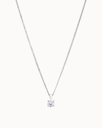 Naturlig Diamanthalskæde Emily 18K Platin - smykker fra Vanbruun