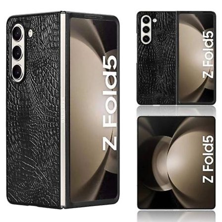 Til Samsung Galaxy Z Fold5 Krokodille Tekstur Bag Cover Mobiltelefon Etui
