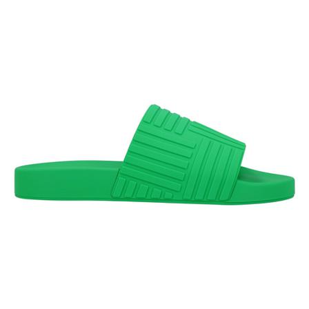 Bottega Veneta Vintage, Pre-owned Flats Groen, Dames, Maat:36 EU,rubber