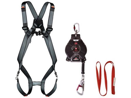 Fallskyddskit CRESTO Worker SRL 15m - Lyreco - Skyddsutrustning - Fallskydd - Fallskyddspaket