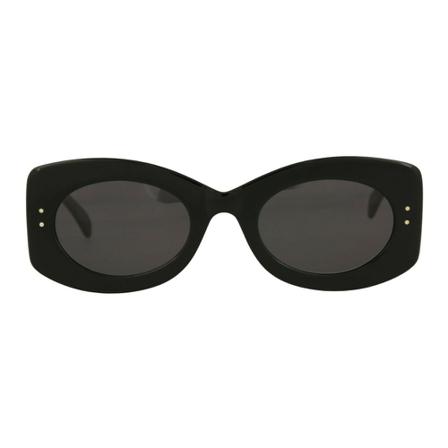 Alaïa Round-Frame Acetate Solglasögon svart, Dam Solglasögon, Dam, Storlek: ONE SIZE