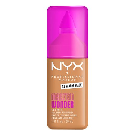 NYX PROFESSIONAL MAKEUP Make Em Wonder Foundation 19 Warm Beige, Makeup, Ansigt, Foundation
