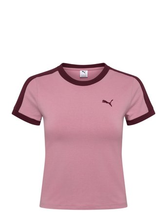 PUMA T7 Slim Tee - Pink - M