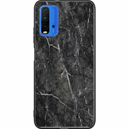 Xiaomi Redmi 9t Svart Skal Marmor Svart