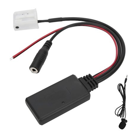 Bluetooth AUX-IN-adapter med mikrofon til håndfri opkald - Kompatibel med RCD210, RCD300, RCD310 (12-ben)