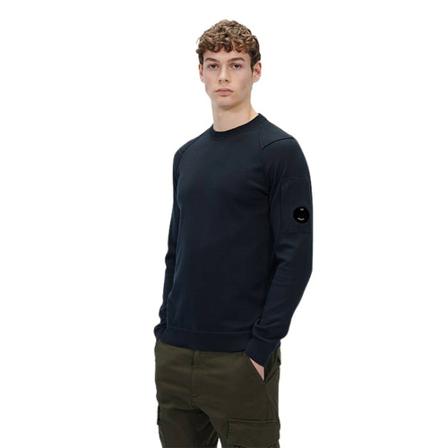C.p. Company, Knitwear Crew Neck Niebieski, Mężczyzna, Rozmiar: M